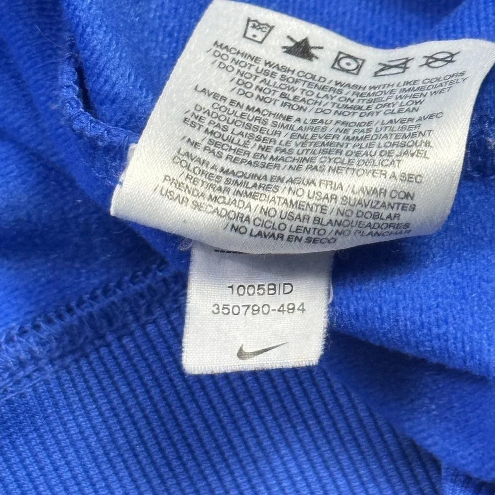 Jordan Full Zip Hoodie Mens Medium Blue Fleece Hooded Pockets Zip Pocket‎